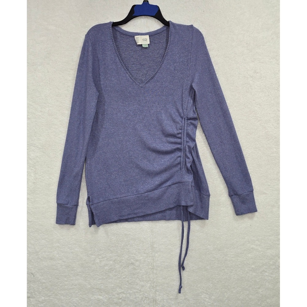 Saturday Sunday‎ by Anthropologie Drawstring V Neck Long Sleeve Sweater Top S